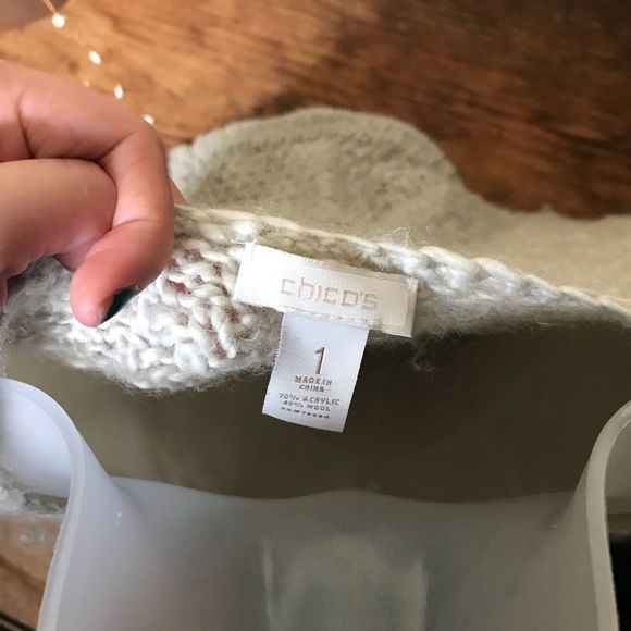 Chico’s: Crocheted Sweater - Picture 3 of 3